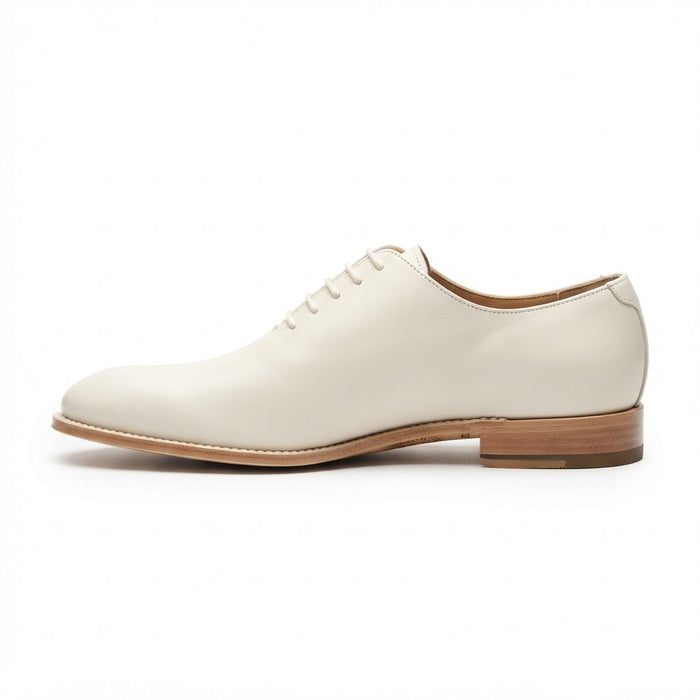 Vangelo Vallo-3 Ortholite Plain Toe — White Matte Leather w/ Ortholite Insole