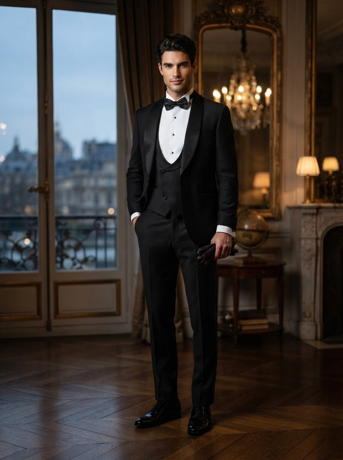Erik Lawrence 197 Sable Black Shawl Tuxedo — Black