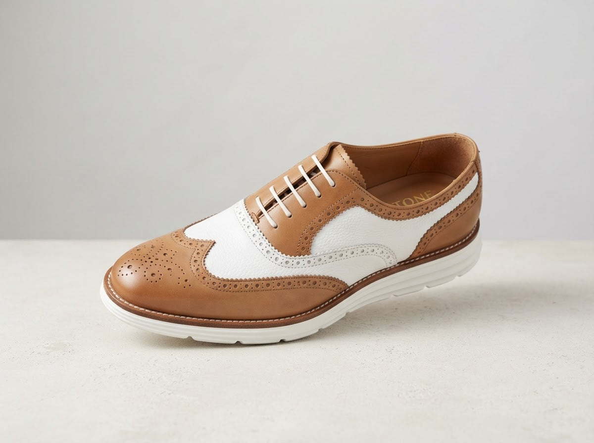 ASH4 Moc Toe Bit Slip-On — Taupe Beige Tumbled Leather w/ Bit Detail