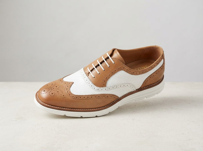 ASH4 Moc Toe Bit Slip-On — Taupe Beige Tumbled Leather w/ Bit Detail
