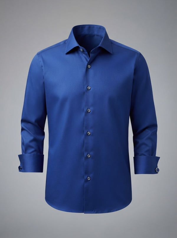 Leo Danieli LDC36 Classic Cotton Shirt — Sky Blue Solid