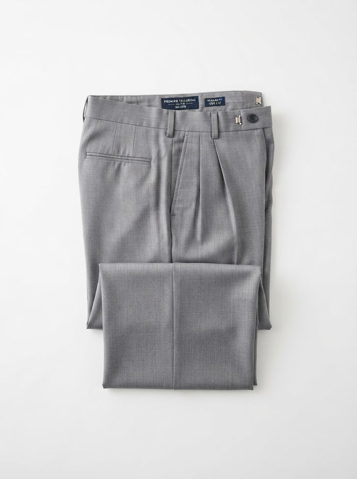 PT Double Pleated Regular Fit Dress Pants — Ash Gray