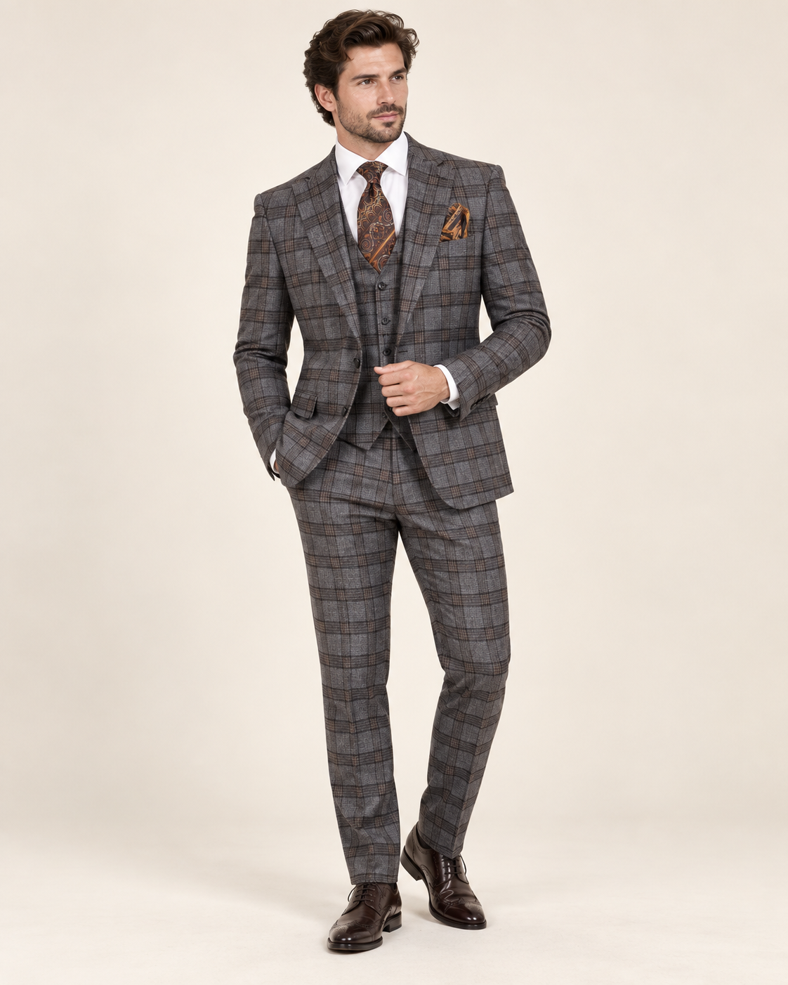 Deep Navy Shawl-Lapel Tuxedo