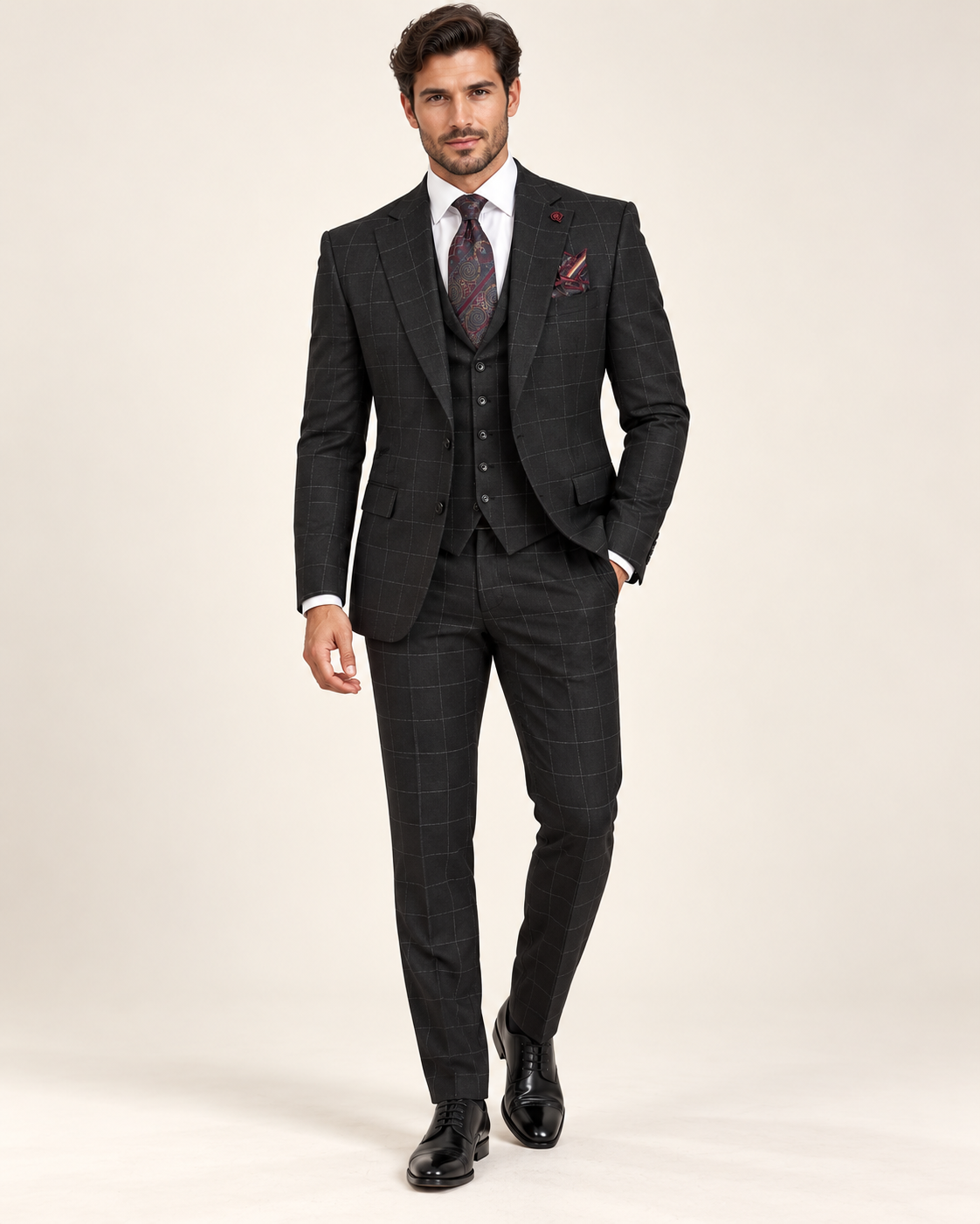 Black Double-Breasted Tuxedo