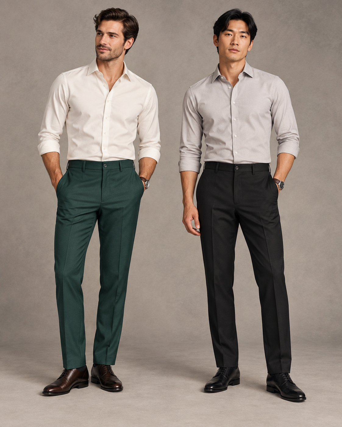 Men's Dress Pants Charcoal Black