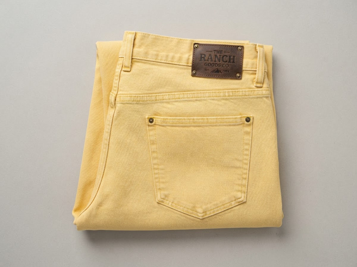 Enzo Tovare Alpha-494 Colored Denim — Soft Yellow