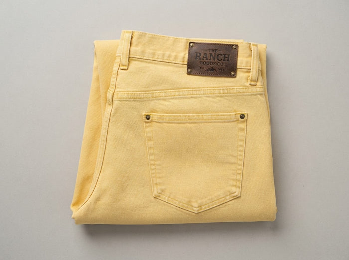 Enzo Tovare Alpha-494 Colored Denim — Soft Yellow