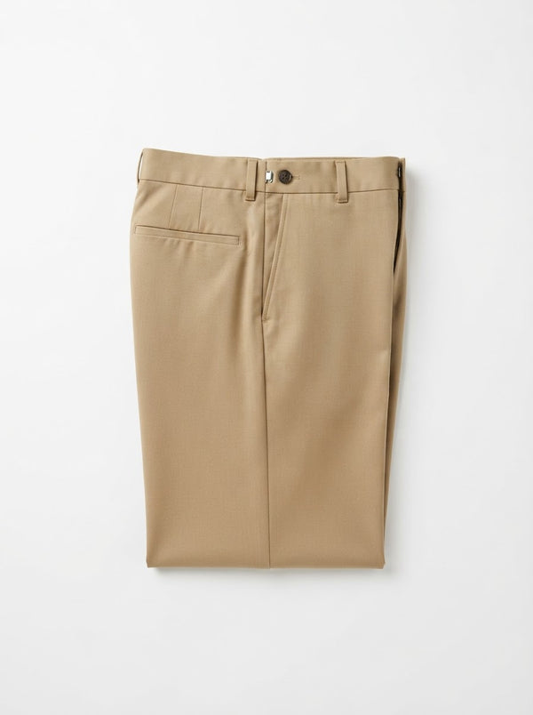 NPT Unpleated Regular Fit Dress Pants — Khaki Tan