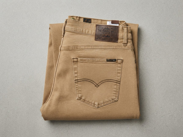 Enzo Tovare Alpha-487 Denim Jeans — Tan