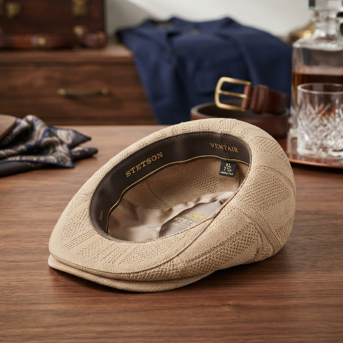 St. Patrick Wool Classic Flat Cap — Camel Tan