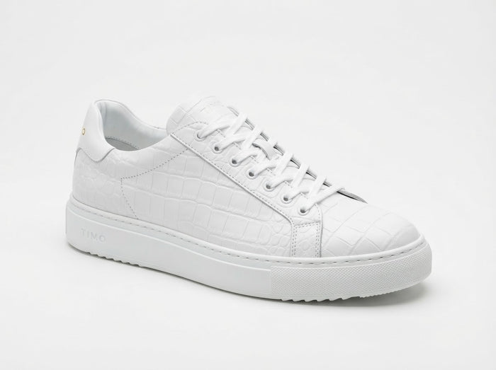 After Midnight 6994 Moc Toe Bit Loafer — High-Gloss White Patent Leather w/ Silver Bit