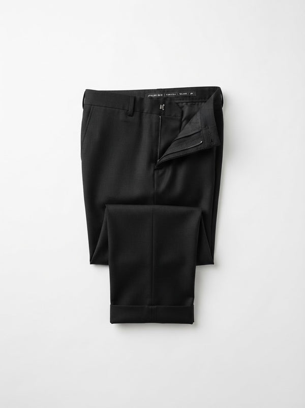 D3S Solid Tailored Formal Dress Pants — Formal Black