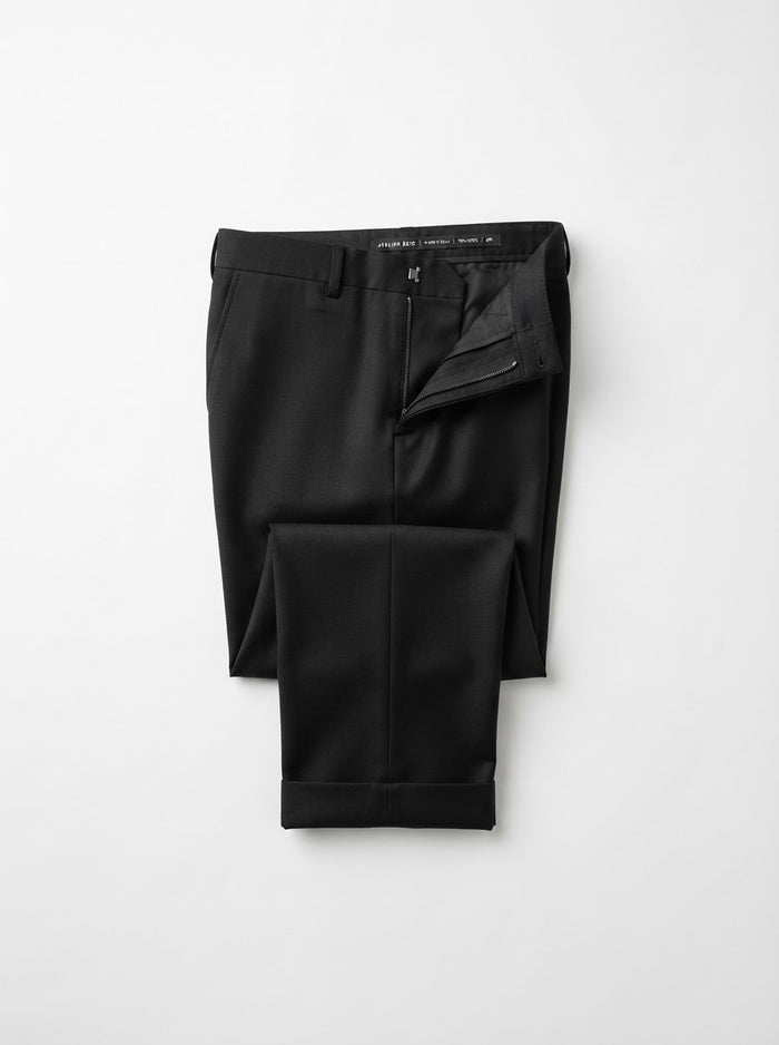 D3S Solid Tailored Formal Dress Pants — Formal Black