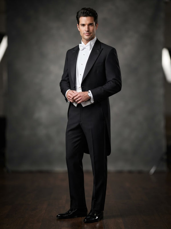 Erik Lawrence 198 Gatsby Full Dress Tails — Black