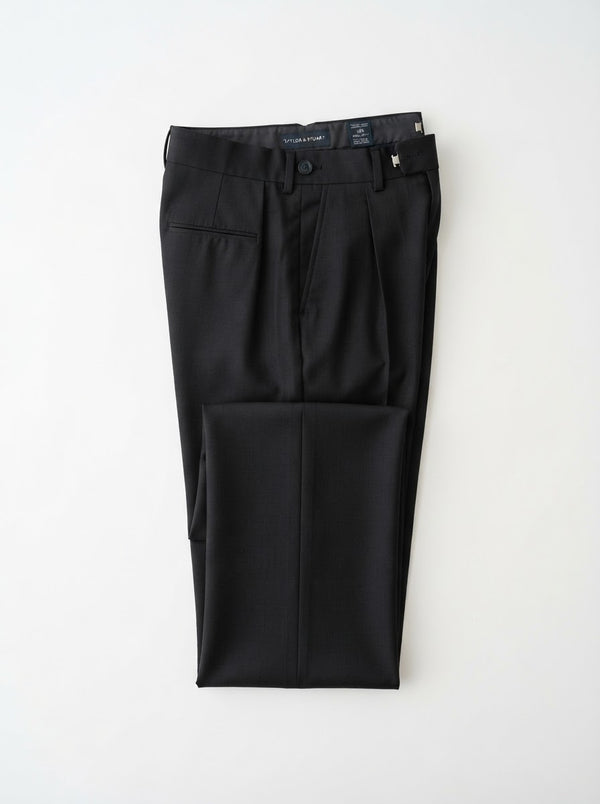 PT Double Pleated Regular Fit Dress Pants — Jet Black